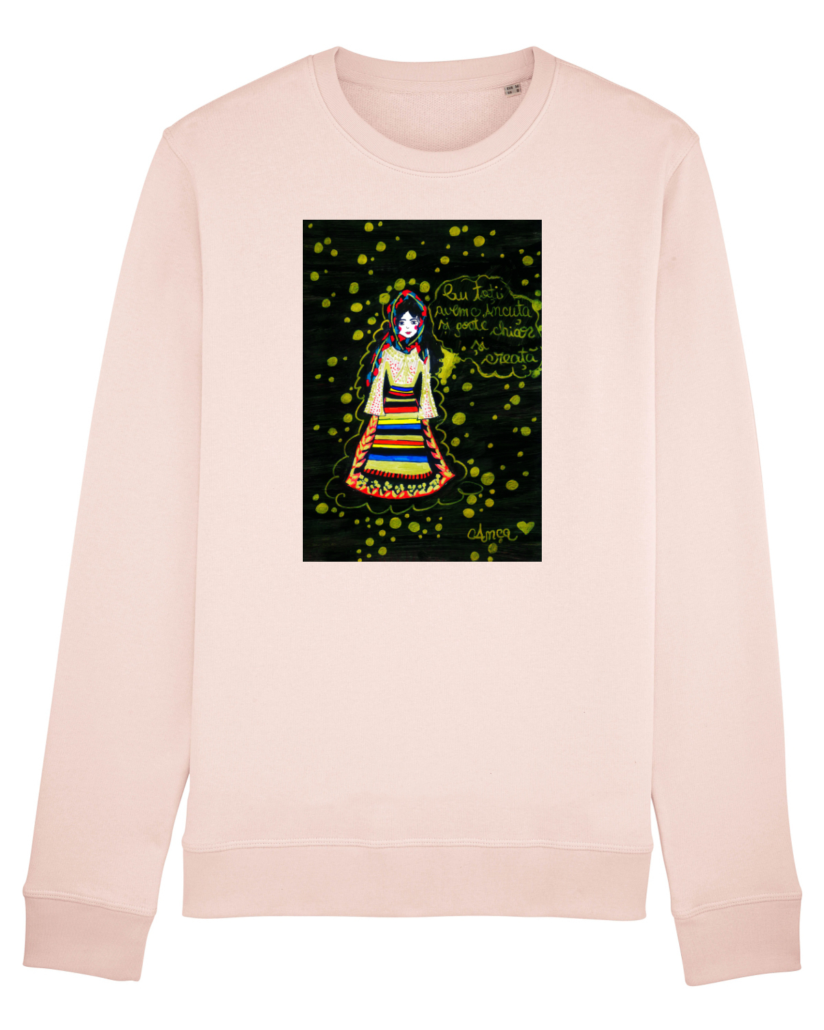 Bluză mânecă lungă Unisex Rise Candy Pink