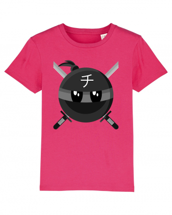 Black ninja emoticon CHI symbol Raspberry