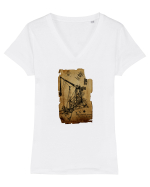 Trebuchet Tricou mânecă scurtă guler V Damă Evoker