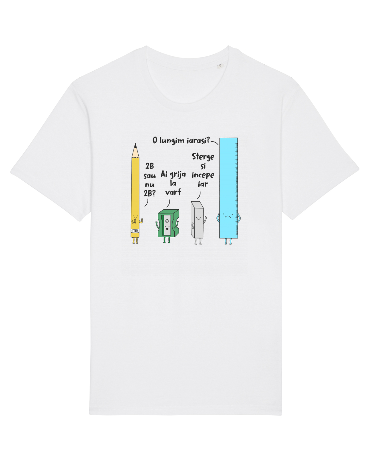 Tricou mânecă scurtă Unisex Rocker White