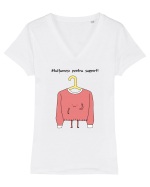 Multumesc pentru suport Tricou mânecă scurtă guler V Damă Evoker