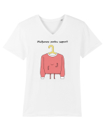 Multumesc pentru suport Tricou mânecă scurtă guler V Bărbat Presenter