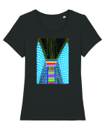 Zestre Tricou mânecă scurtă guler larg fitted Damă Expresser