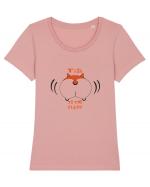 Talk to the Fluff Design Tricou mânecă scurtă guler larg fitted Damă Expresser