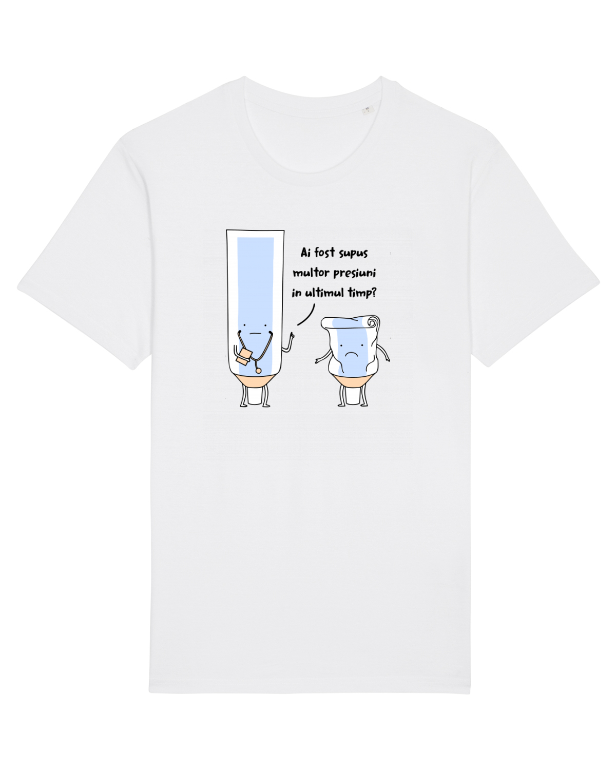Tricou mânecă scurtă Unisex Rocker White