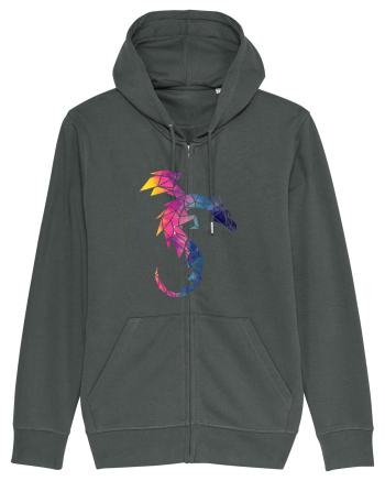Geometric Fire And Ice Dragon Anthracite