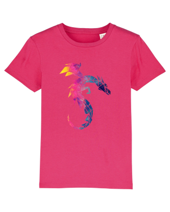 Geometric Fire And Ice Dragon Raspberry