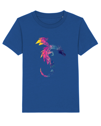 Geometric Fire And Ice Dragon Majorelle Blue