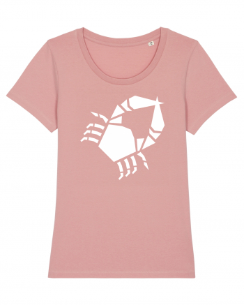 Cute Geometric Crab - Origami Style Canyon Pink