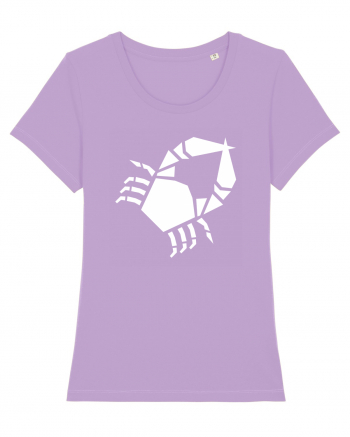 Cute Geometric Crab - Origami Style Lavender Dawn