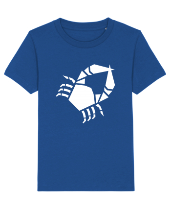 Cute Geometric Crab - Origami Style Majorelle Blue