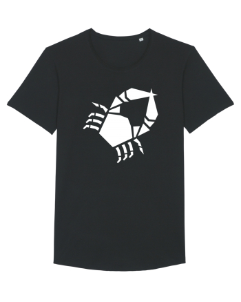 Cute Geometric Crab - Origami Style Black