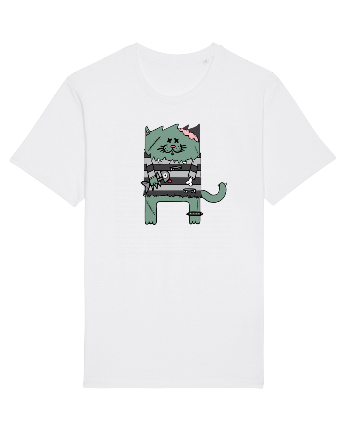 Tricou mânecă scurtă Unisex Rocker White
