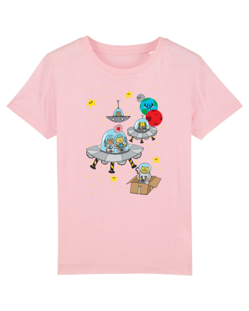 Space Cats Cotton Pink