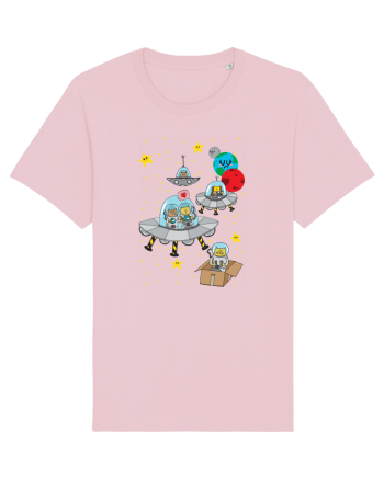 Space Cats Cotton Pink