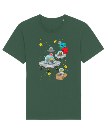 Space Cats Bottle Green