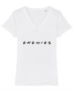 ENEMIES  Tricou mânecă scurtă guler V Damă Evoker