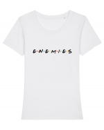 ENEMIES  Tricou mânecă scurtă guler larg fitted Damă Expresser