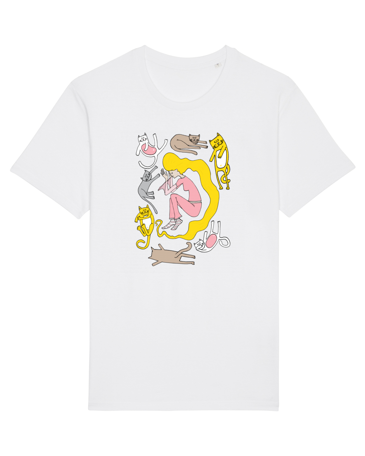 Tricou mânecă scurtă Unisex Rocker White