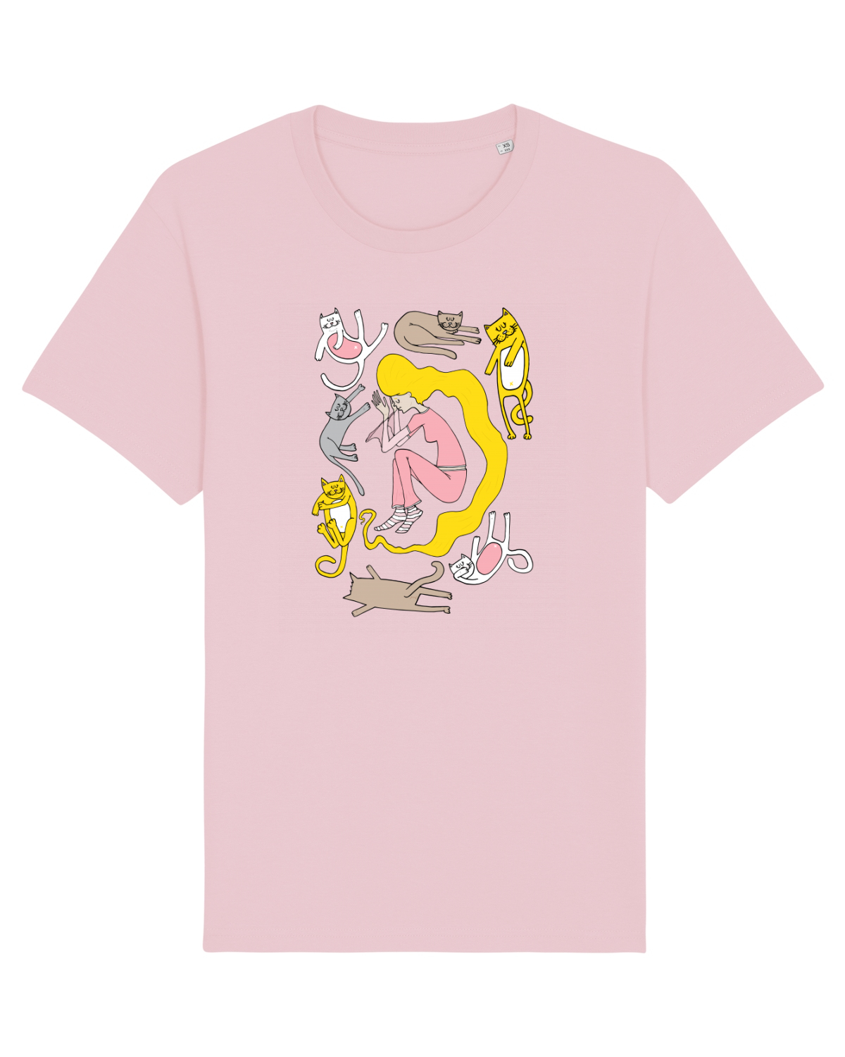 Tricou mânecă scurtă Unisex Rocker Cotton Pink