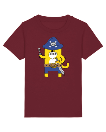 Pirate Meow Burgundy
