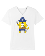 Pirate Meow Tricou mânecă scurtă guler V Bărbat Presenter