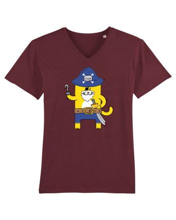 Pirate Meow Burgundy