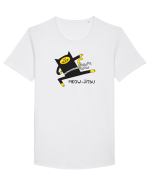 Meow-Jitsu Tricou mânecă scurtă guler larg Bărbat Skater