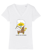 Ludwig van Cathoven Tricou mânecă scurtă guler V Damă Evoker