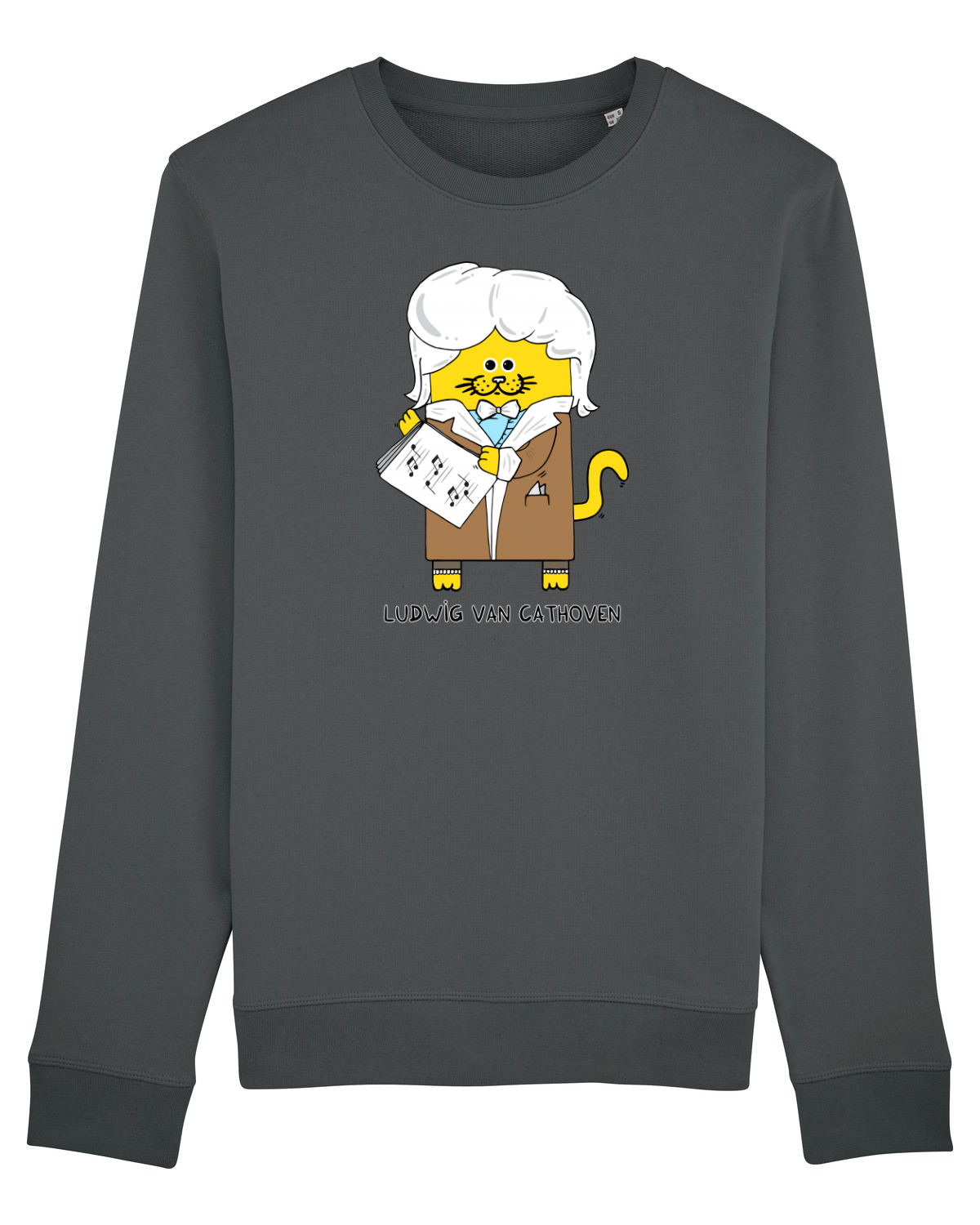 Bluză mânecă lungă Unisex Rise Anthracite