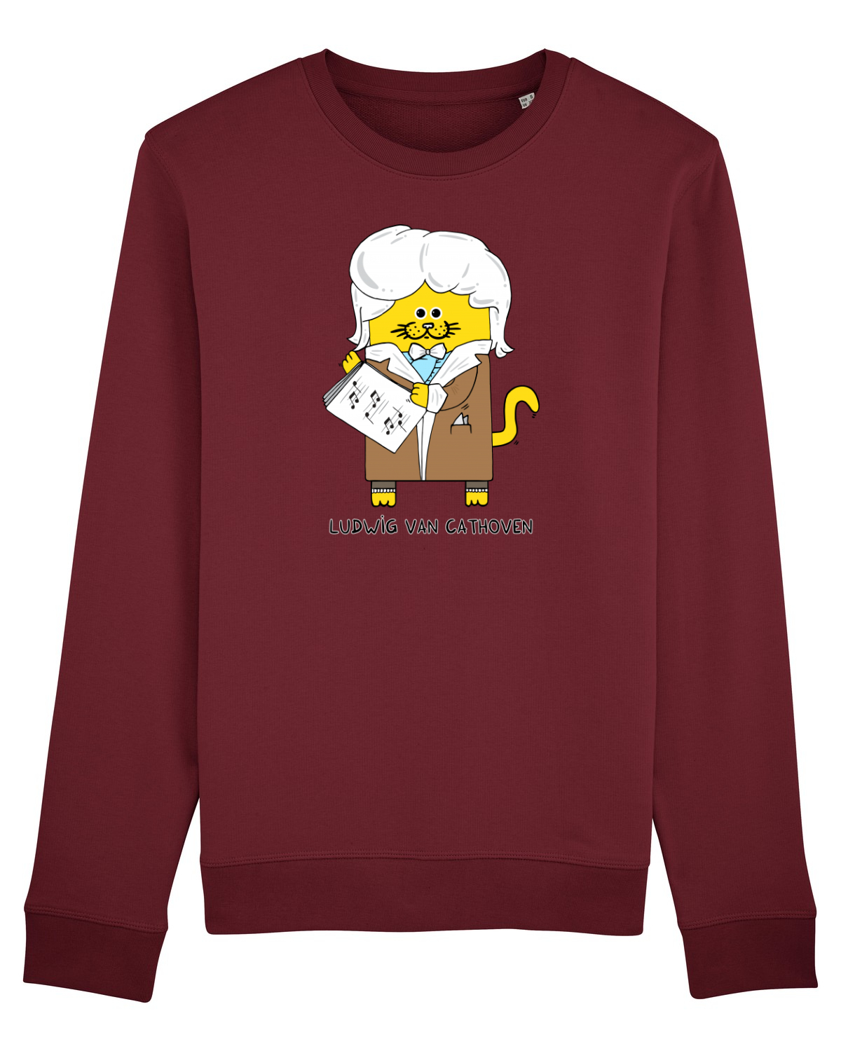 Bluză mânecă lungă Unisex Rise Burgundy