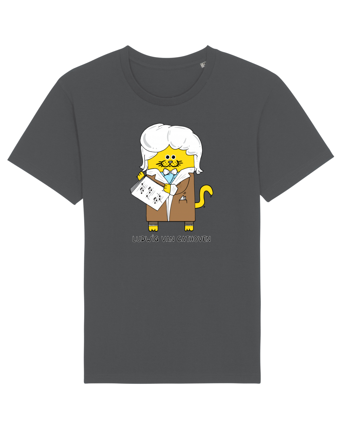 Tricou mânecă scurtă Unisex Rocker Anthracite
