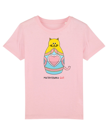 Matryoshka CAT Cotton Pink