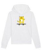 Cat on skateboard Hanorac Unisex Drummer