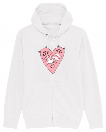 Cat heart White