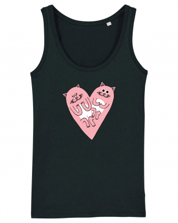 Cat heart Black