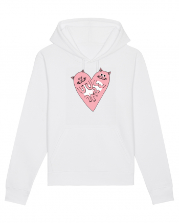 Cat heart White