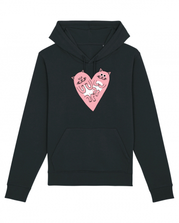 Cat heart Black