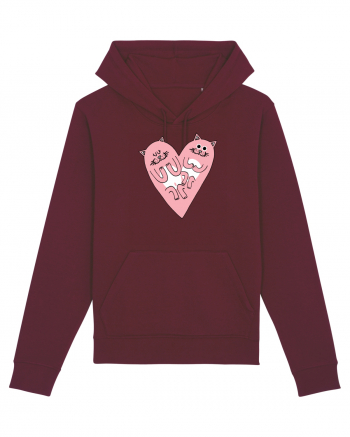 Cat heart Burgundy