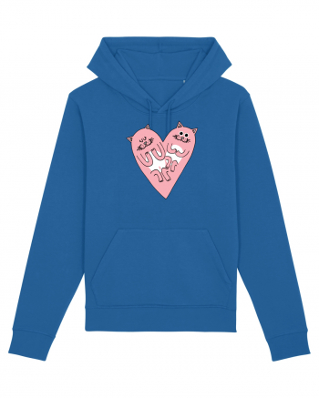 Cat heart Royal Blue