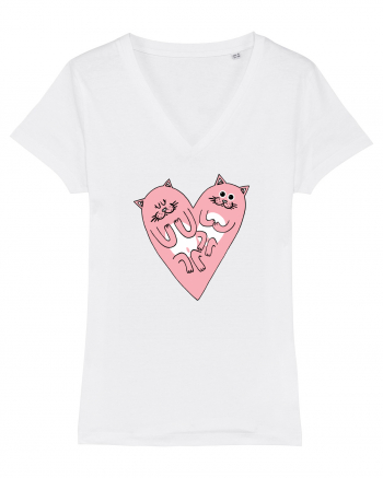 Cat heart White