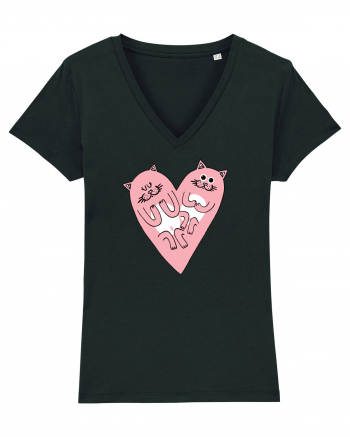 Cat heart Black