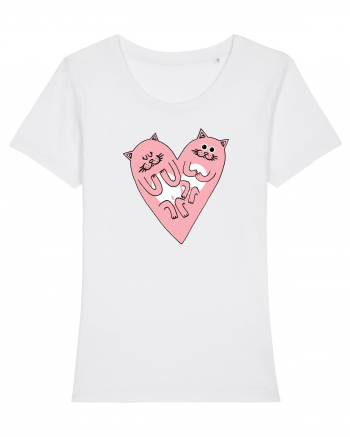 Cat heart White