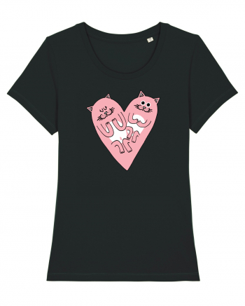 Cat heart Black