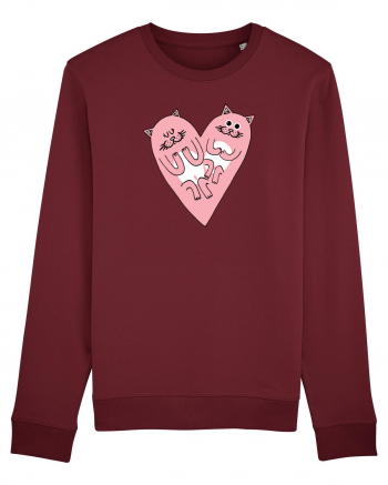 Cat heart Burgundy