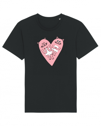 Cat heart Black