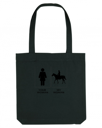 Woman Riding Design Black