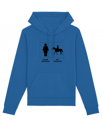 Woman Riding Design Royal Blue