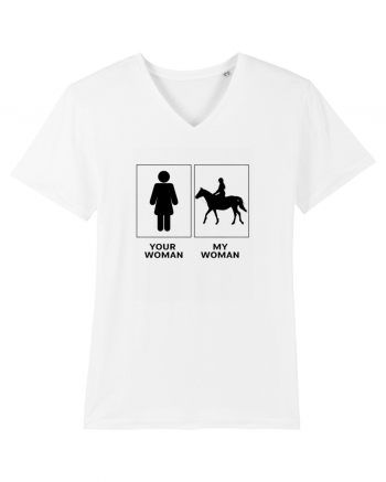 Woman Riding Design White