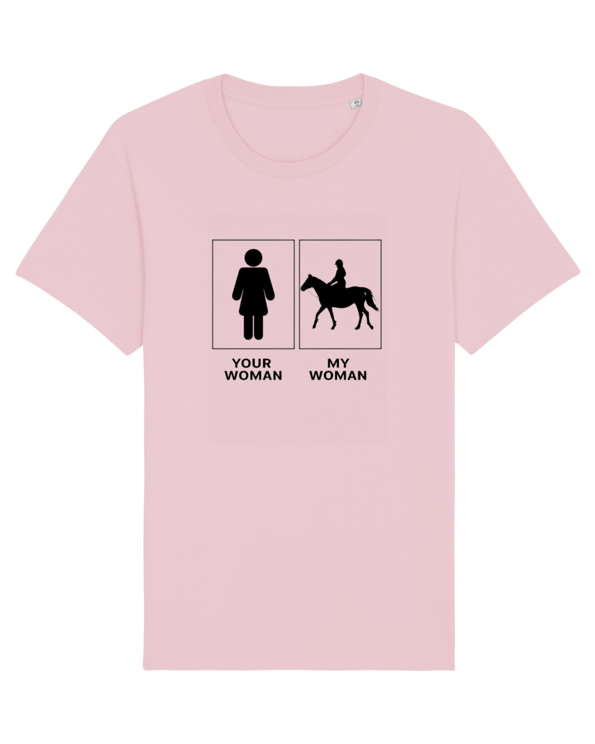 Tricou mânecă scurtă Unisex Rocker Cotton Pink